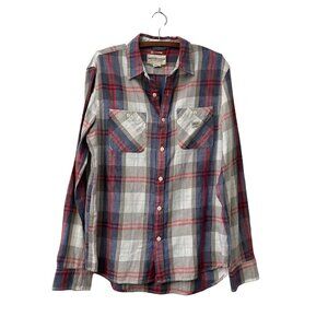 Denim Supply Ralph Lauren Mens Plaid Flannel Long Sleeve Button Shirt Size L